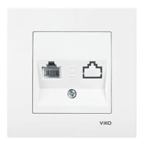 Viko Karre Nümeris Telefon Prizi - Çerçevesiz