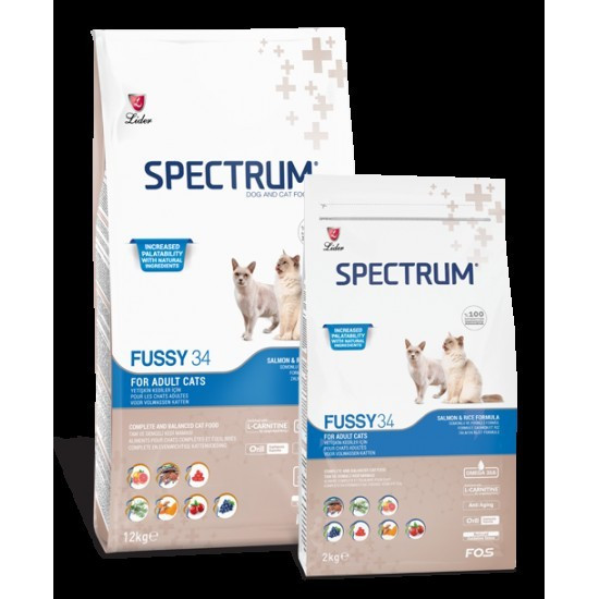 Spectrum Fussy 34 Somonlu & Pirinçli Kedi 2 KG